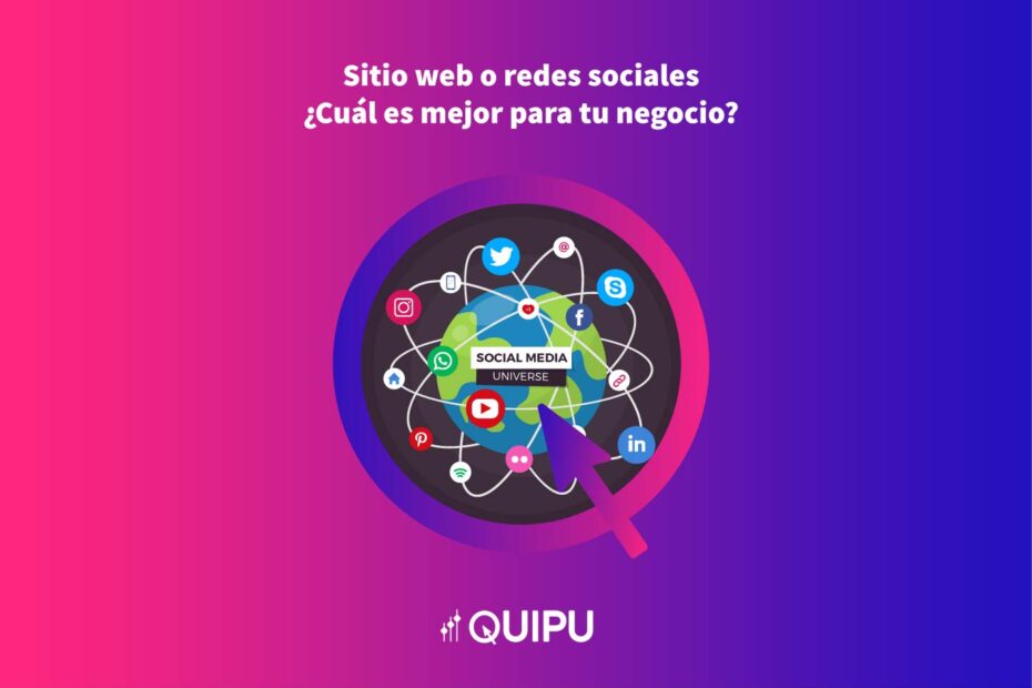 sitio web o redes sociales